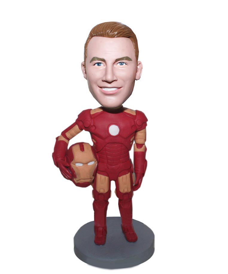 Personalized Male bobblehead Iron Man In The Battle Suit-Iron Ma