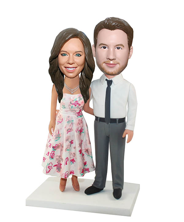 Wholesale Custom Bobblehead Couple From Photo Anniversary Gifts