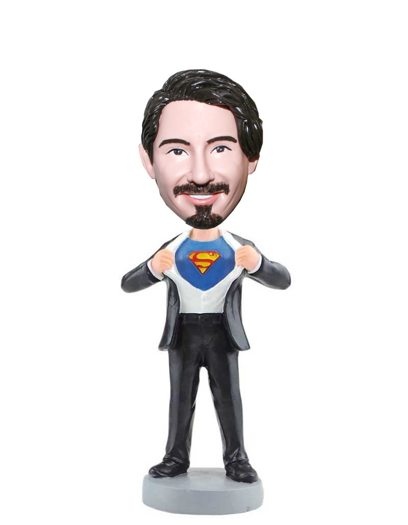 Personalized Superman Bobblehead From Photo