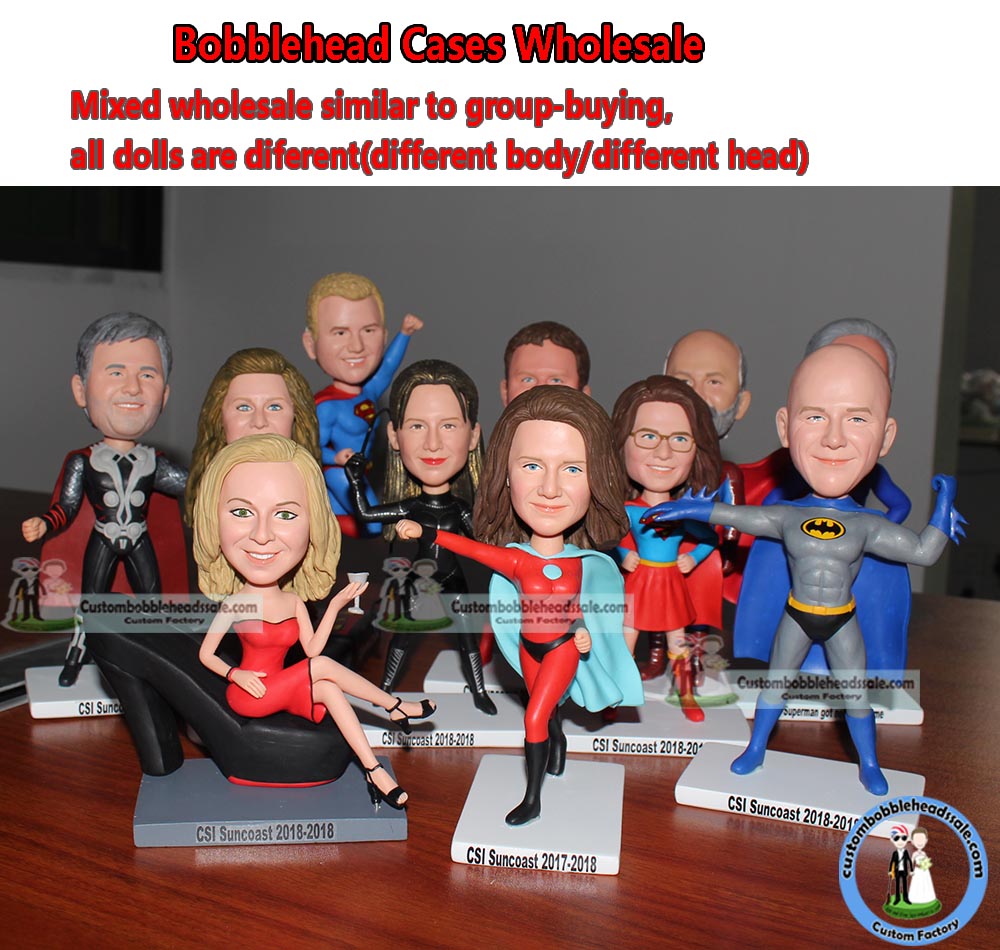 Custom Bobbleheads Mixed Wholesale Corporate Gifts 5+