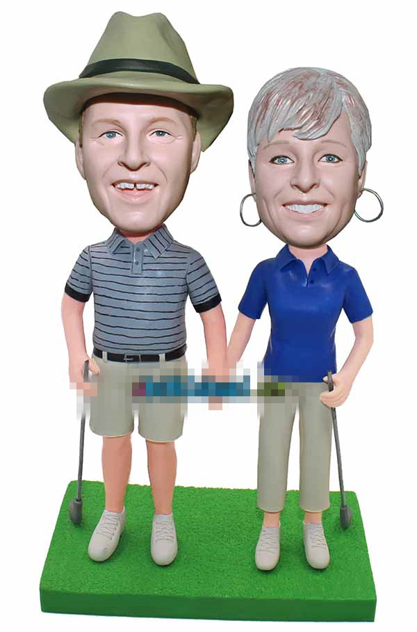 Custom Golf Couple Bobblehead Cheap
