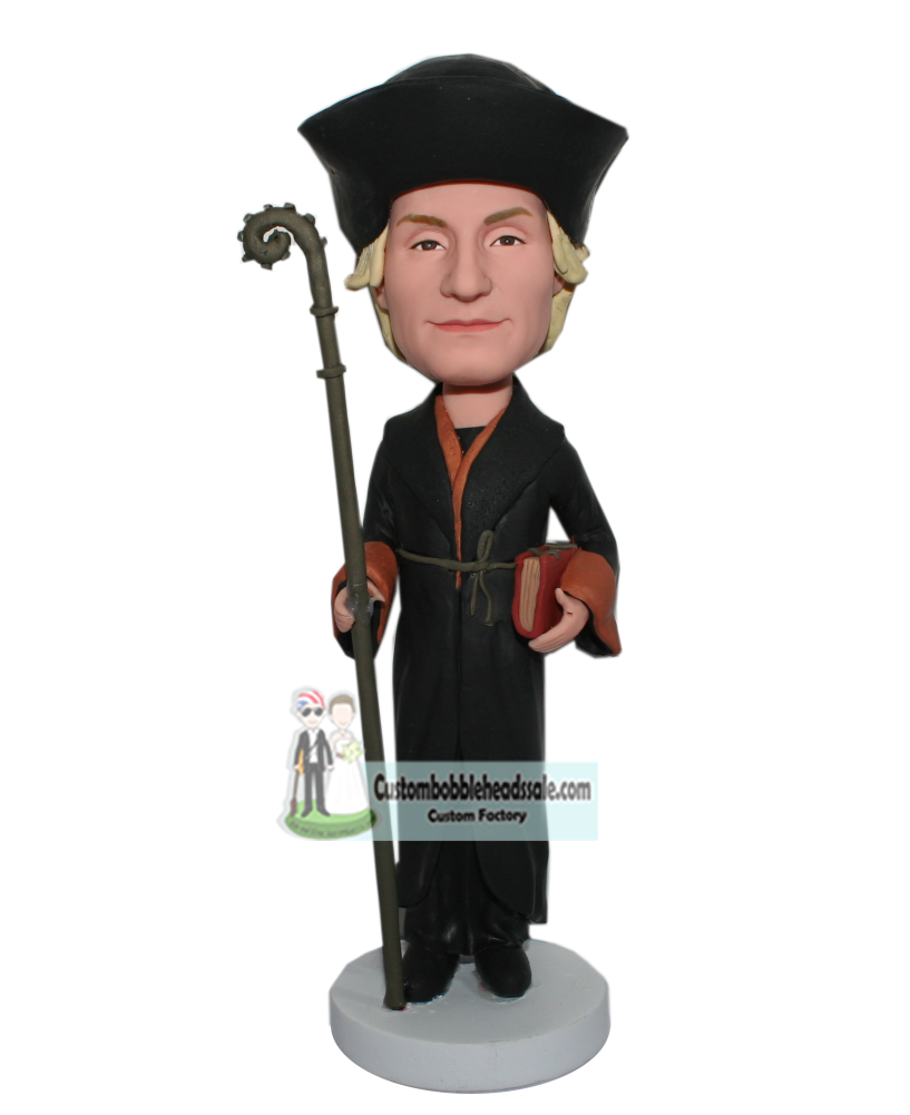 Personalized Enchanter Bobblehead Doll With Magic Wand