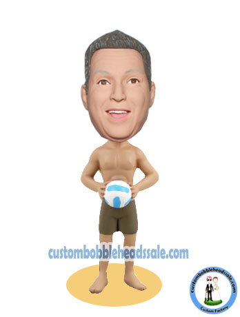 Custom Bobbleheads Enjoy The Beach Volleyball Game 3D doll