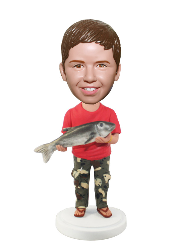 Custom Fishing Bobbleheads  Boy