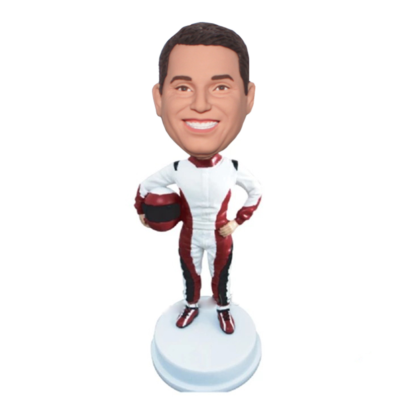 Cutom Bobble Head Racing Suits Gifts For Men