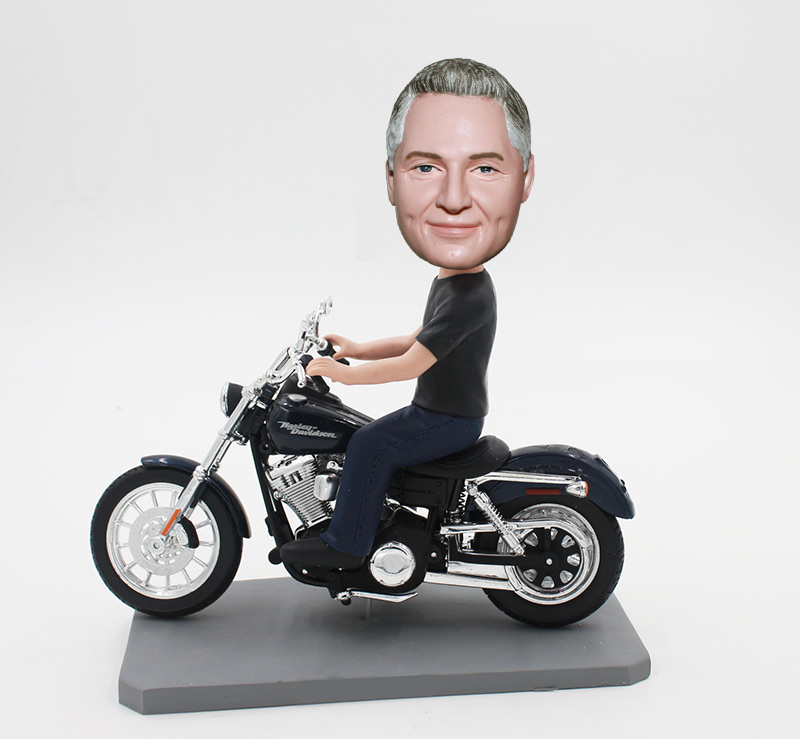 Custom Motorcycle Bobble Head Harley Davidson