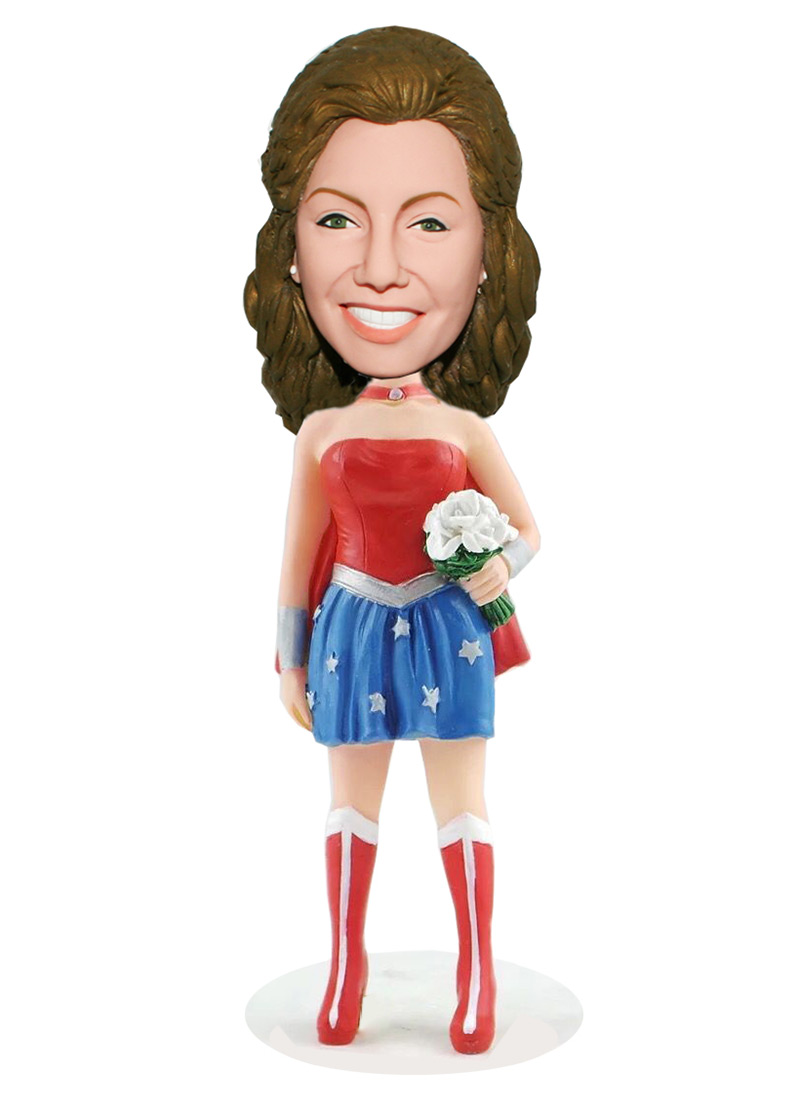 Female Superhero Customized Bobble Head