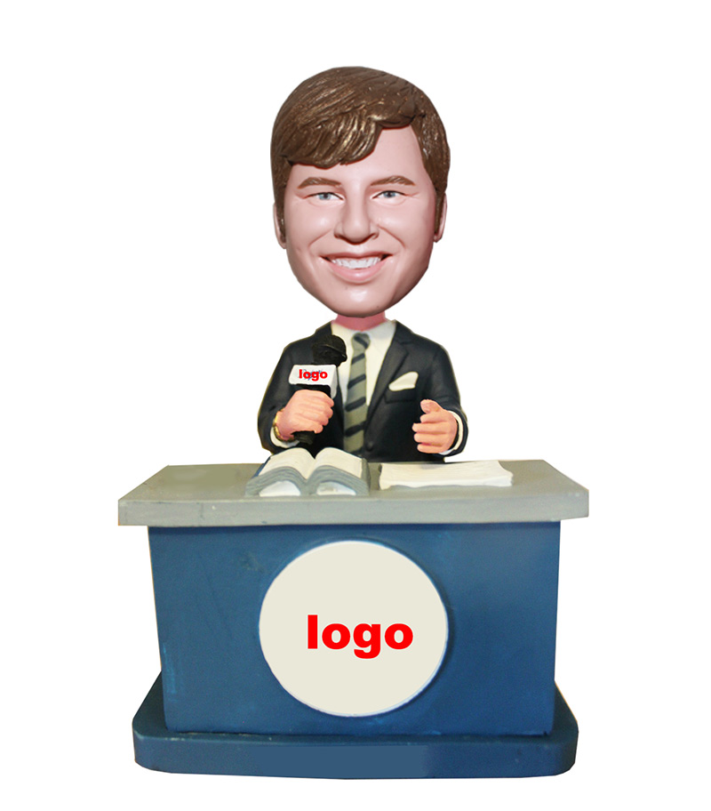 Personalized TV Host Bobbleheads From Photo