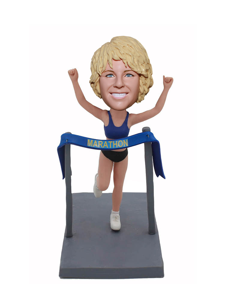 Custom Marathon Champion Bobblehead Doll