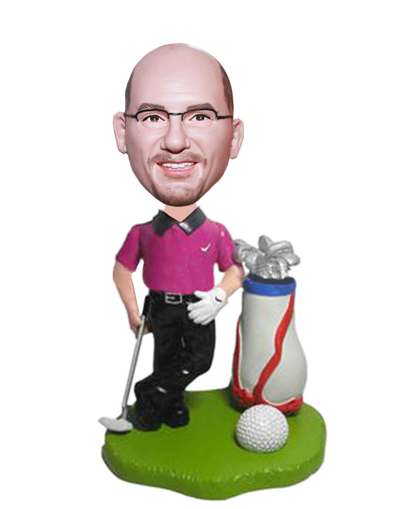 Personalized Golf Bobbleheads From Photo Christmas Gift Ideas - Click Image to Close