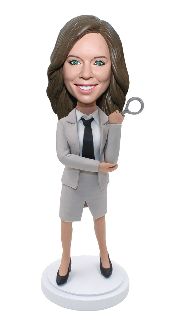 Make A Bobblehead Holding Magnifying Glass Doll